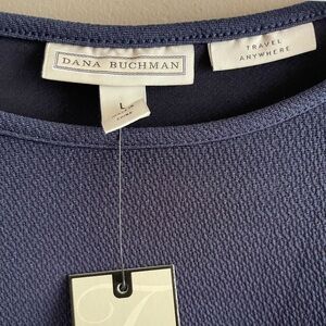 Dana Buchman Travel Anywhere navy dress